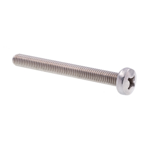 Machine Screw, Metric Pan Head, Phil Drive M6-1.0 X 60MM A2-70 Stainless Steel 10PK
